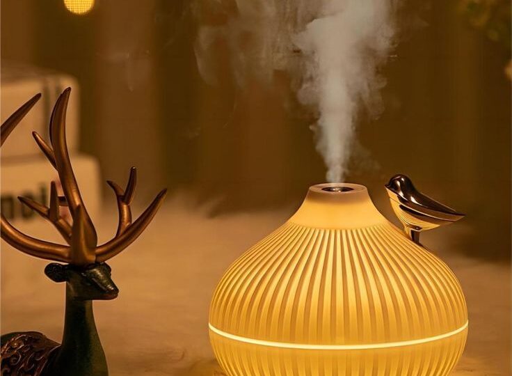 Umidificador de Ar em Formato Cebola com Aromatizador De Ambiente Elétrico Difusor