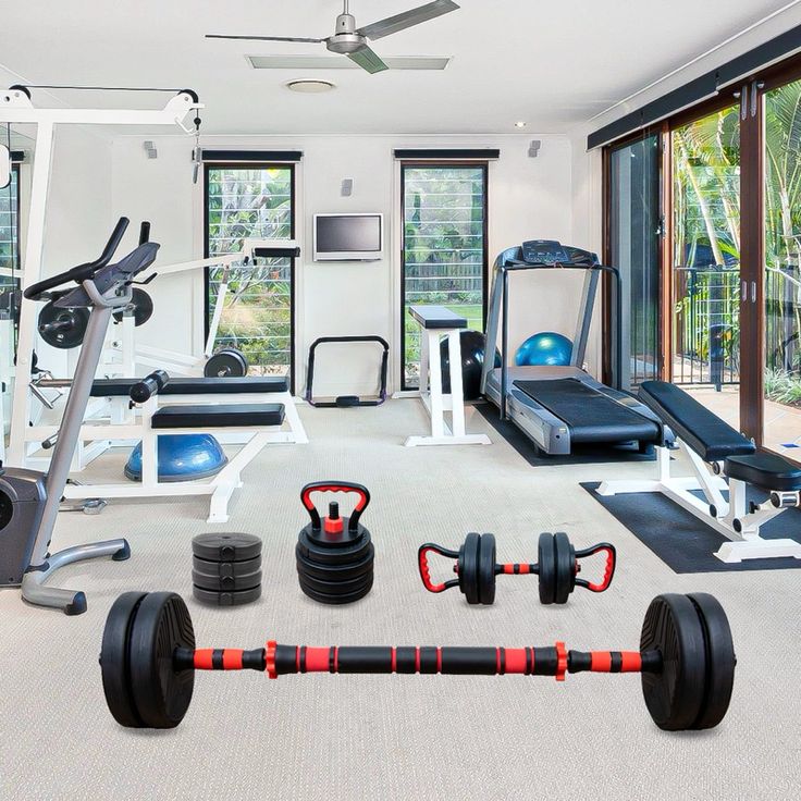 Kit de Pesos Ajustáveis Para Academia em Casa