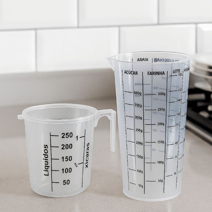 Copos Medidores Para Controle de Alimentação